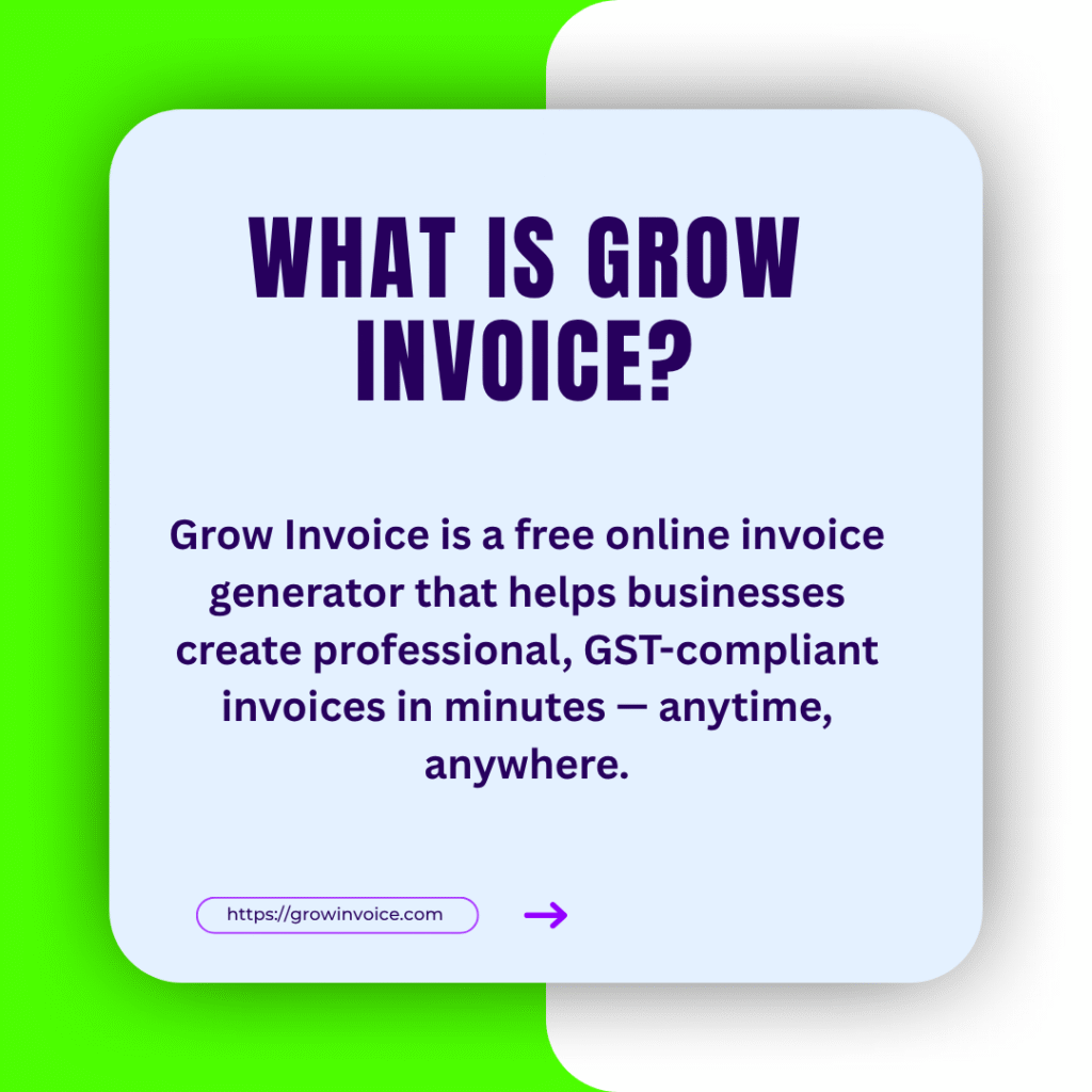 grow invoice- free online invoice generator