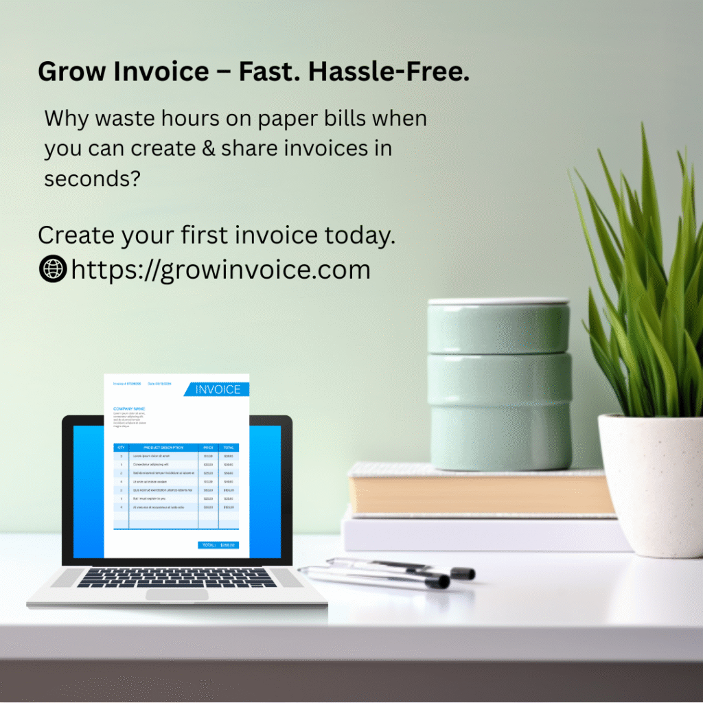 Grow invoice