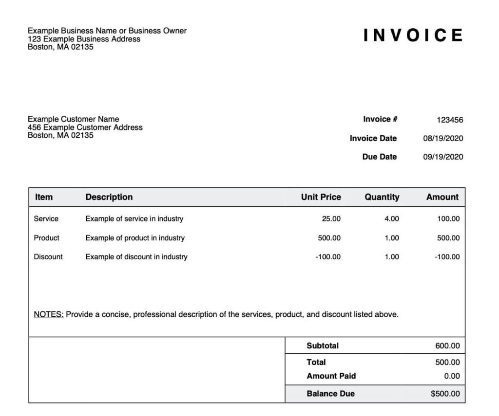 free online invoice generator