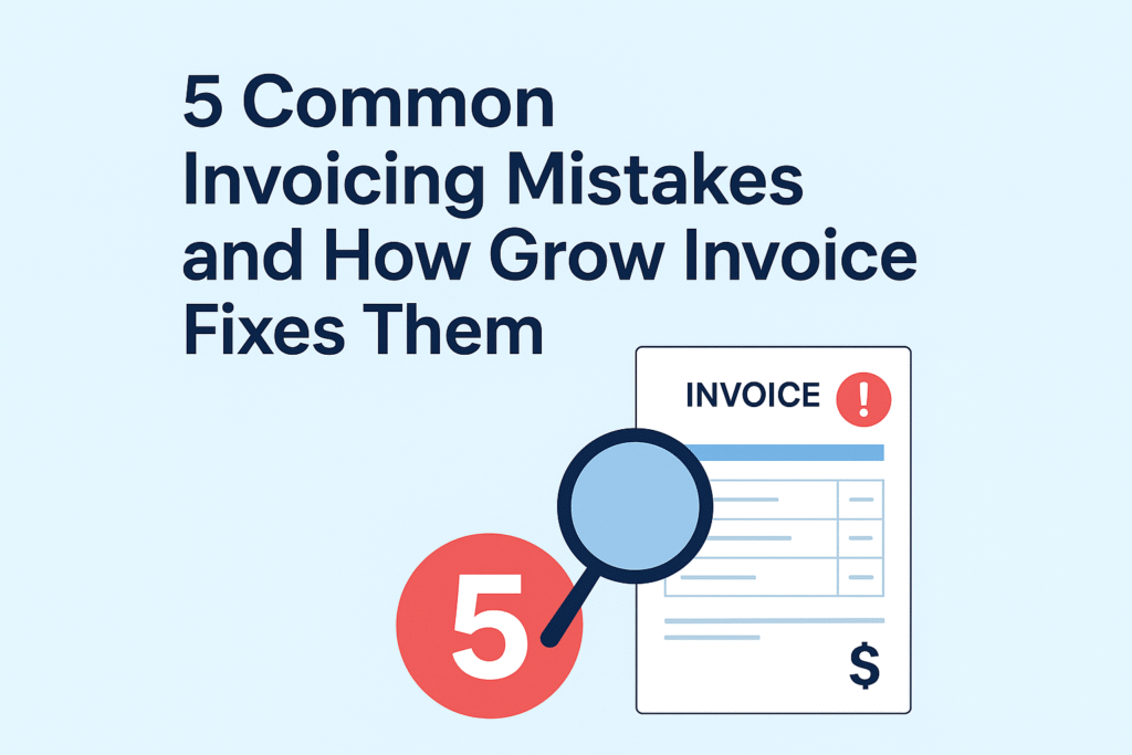 Common Invoicing Mistakes – Grow Invoice Free Online Generator