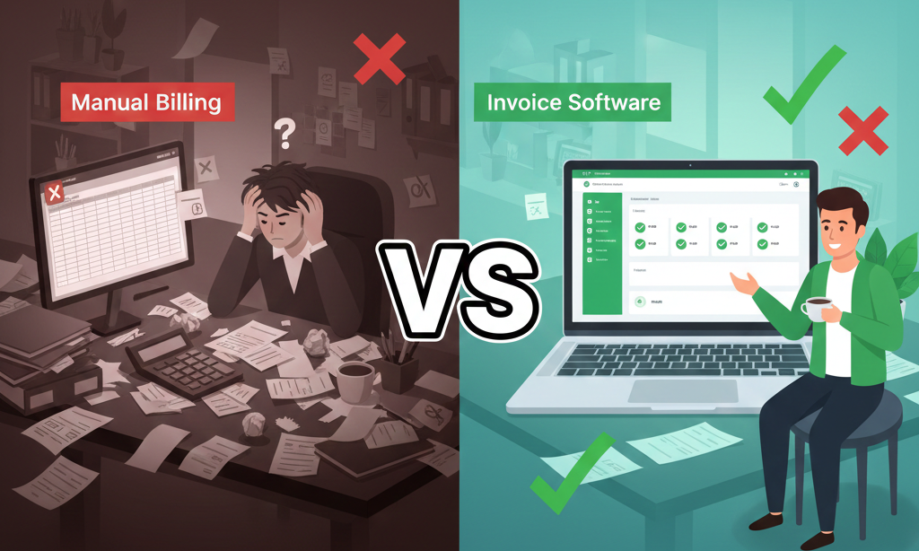 invoice-software-vs-manual-billing-India